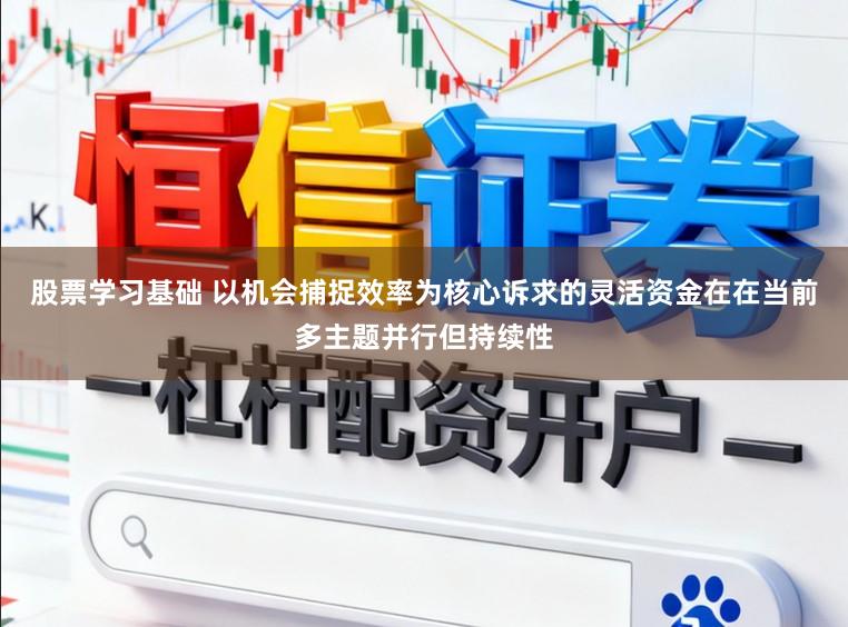 股票学习基础 以机会捕捉效率为核心诉求的灵活资金在在当前多主题并行但持续性
