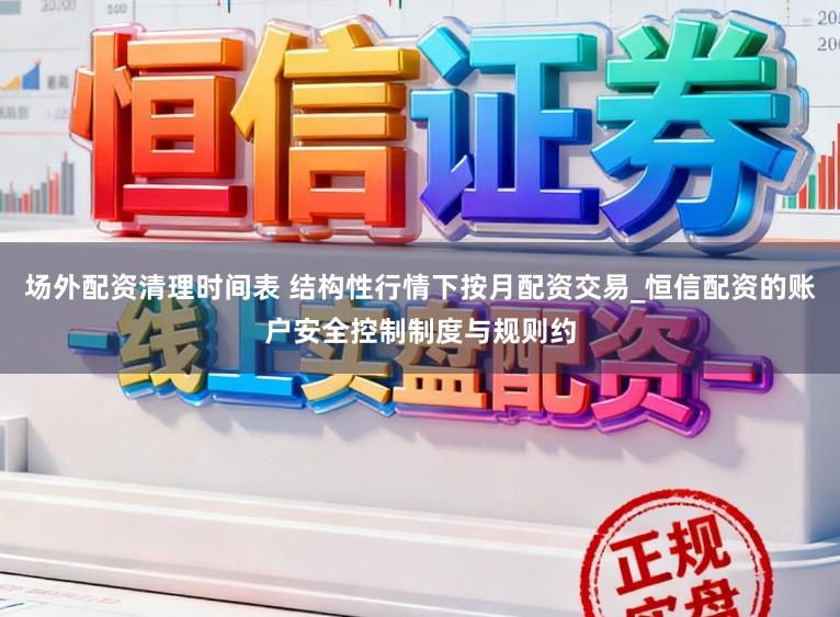 场外配资清理时间表 结构性行情下按月配资交易_恒信配资的账户安全控制制度与规则约