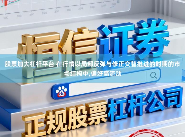 股票加大杠杆平台 在行情以局部反弹与修正交替推进的时期的市场结构中,偏好高流动